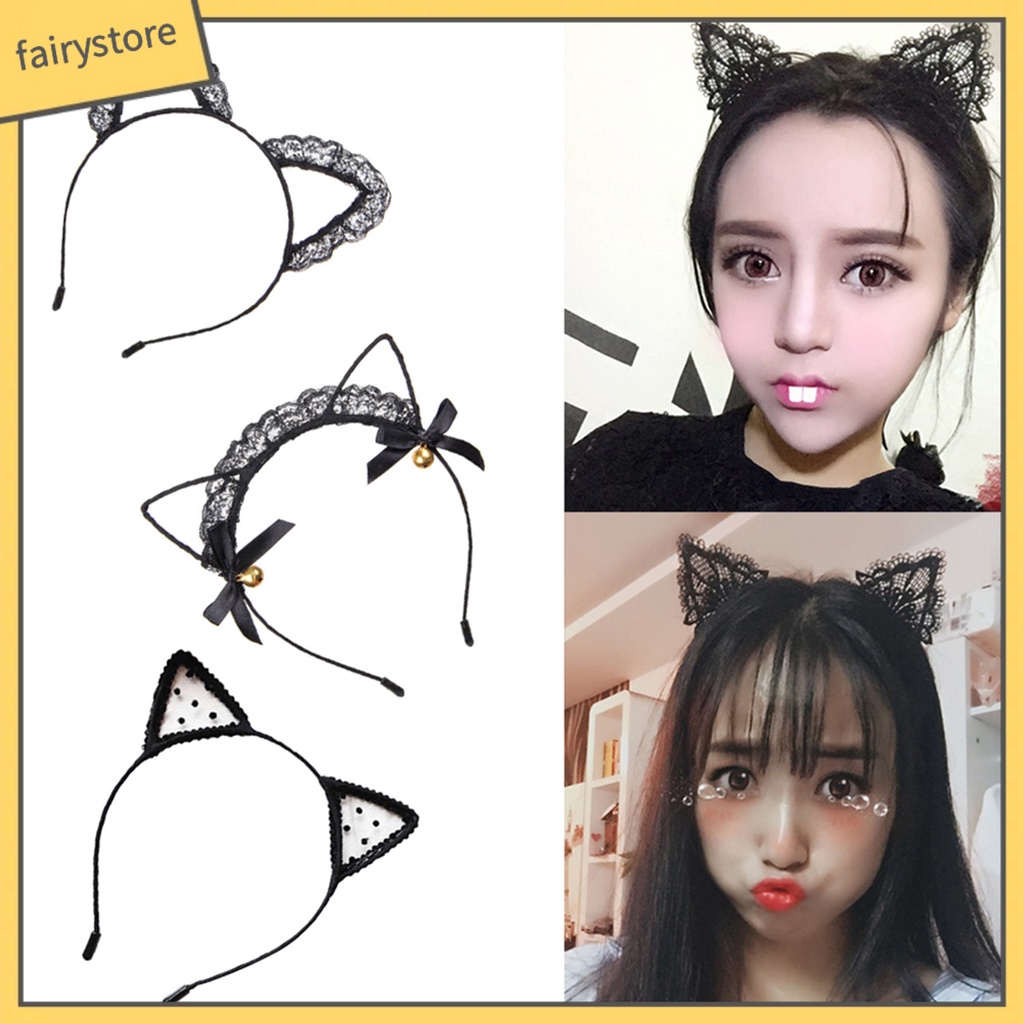 Cài tóc tai mèo dễ thương cho nữ