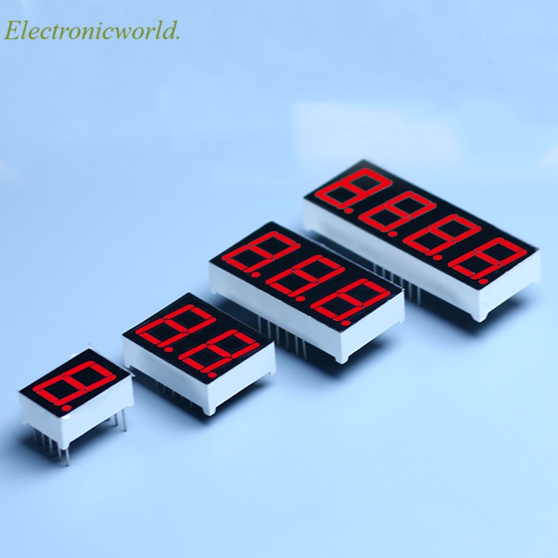 Set 10 Ống Hiển Thị Màn Hình Led 0.28 Inch 1 / 2 / 3 / 4bit Cathode 0.28 "/ 0.36" / 0.4 "/ 0.56" 7g