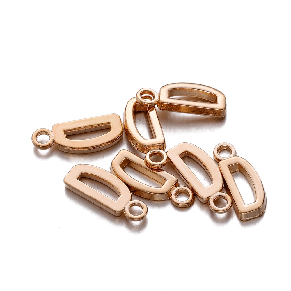 Bộ 30 Phụ Kiện Làm Trang Sức Hình Chữ Cái Tiếng Anh Bằng Hợp Kim Màu Vàng