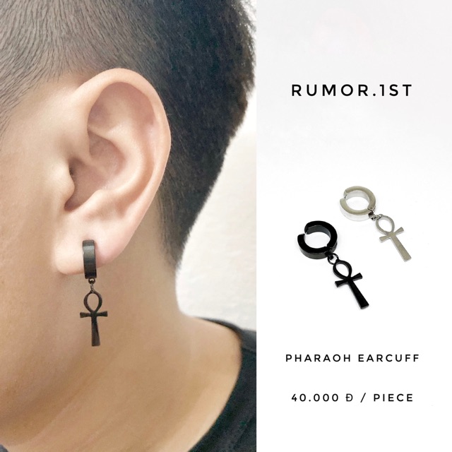 Khuyên kẹp không cần bấm lỗ hình pharaoh