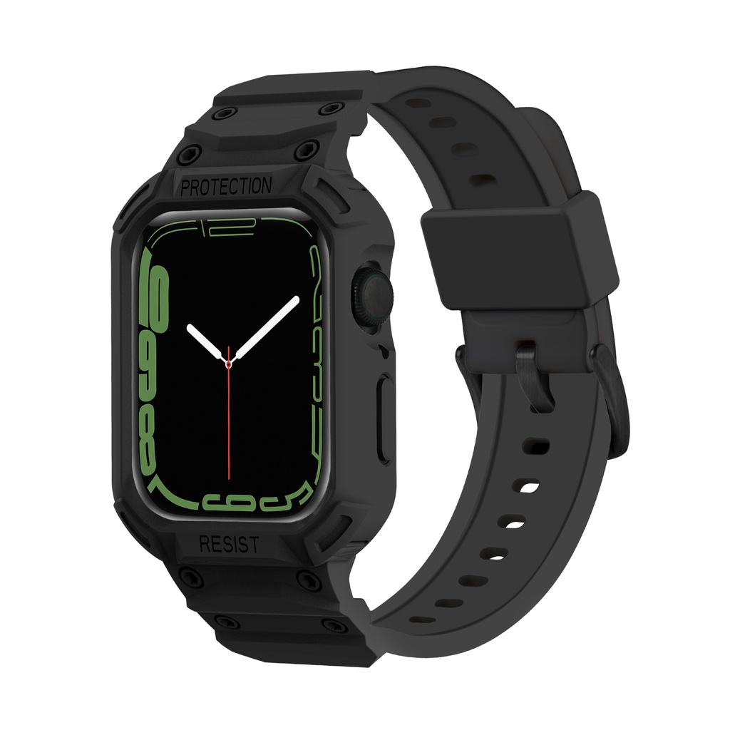 Ốp Dây Đeo Cao Su Cho Đồng Hồ Thông Minh Apple Watch 38 40 41 42 44 45 49mm iWatch Series 8 Ultra 7 6 SE 5 4 3 2 1