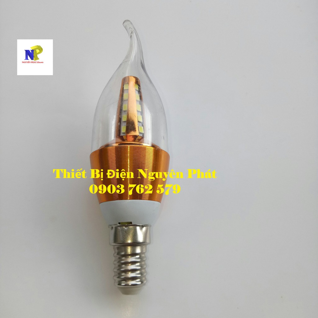 Bóng Led Nến Ánh Sáng Trắng/Sáng Vàng Đuôi E14-E27