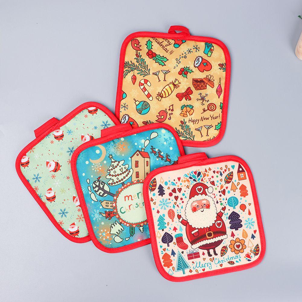 PINEVN Set 2 Găng Tay Chống Nóng Dùng Cho Lò Vi Sóng Phong Cách Giáng Sinh