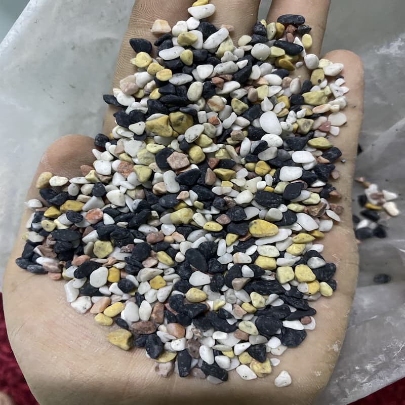 1KG Sỏi 4 Màu Trang Trí Hồ Cá, Nhà Cửa, Chậu Cây, Hoa
