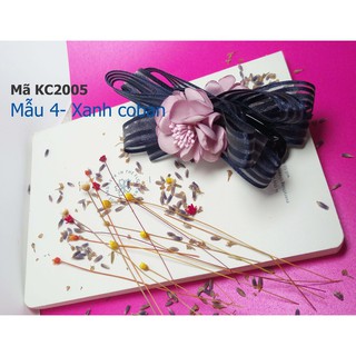 [Xả hàng] KẸP CHÉO HOA 2 MẶT HANDMAKE [ảnh+video thật]