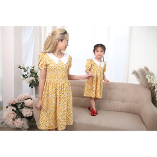 [HÀNG THIẾT KẾ] Set Váy, đầm cho Mẹ Và Bé Chất lụa cao cấp