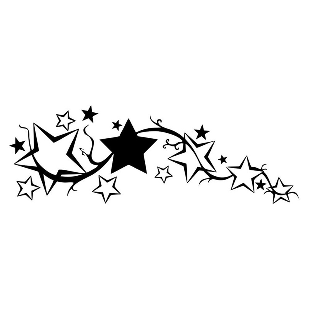 Decal dán trang trí hình ngôi sao cho xe hơi / xe máy