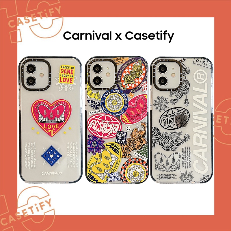 Ốp Điện Thoại Hình Carnival Thái Lan Cho For iPhone 7 8 Plus X XS XR 11 12 13 Mini Pro Max SE 2020