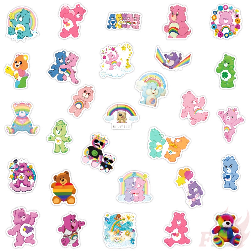 ❉ Care Bears - Series 02 Cartoon Stickers ❉ 50Pcs/Set DIY Fashion Luggage Laptop Skateboard Doodle Stickers