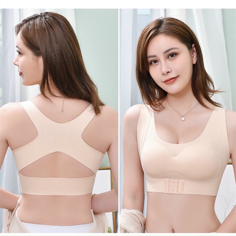 Áo lót su chống gù lưng định hình hỗ trợ vóc dáng -Áo Lót Nữ Đúc Su Non Cao Cấp, Không Gọng, Mút Mỏng , Hàng Xuất Nhật
