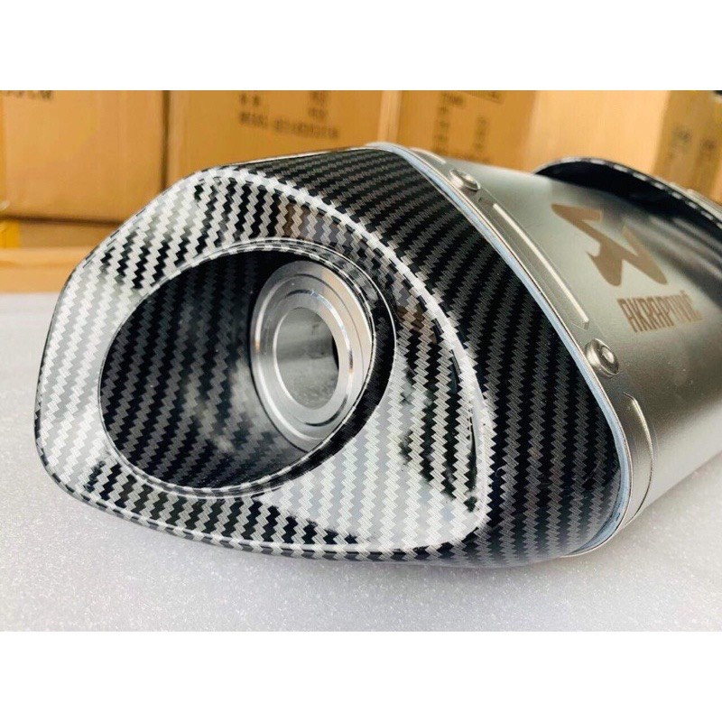 Pô AK R2 Mẫu 2022 Hàng Nhập Khẩu xịn Sẵn Tiêu Đi Kèm Theo Pô Tháo Lắp Dễ Dàng