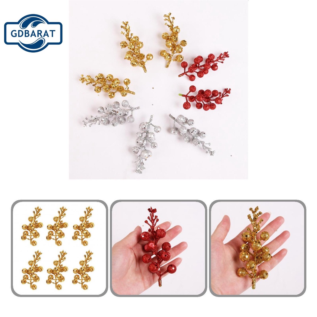 Quả mọng giả lấp lánh dùng trang trí giáng sinh