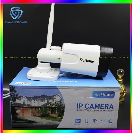 Camera IP Wifi Srihome SH035 giám sát ngoài trời (Kèm Thẻ 32g) | BigBuy360 - bigbuy360.vn