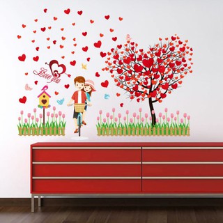 Sticker dán tường, Decal dán tường phòng ngủ, phòng cưới Tranh Couple mẫu số 2 - Amy Wall Stickers