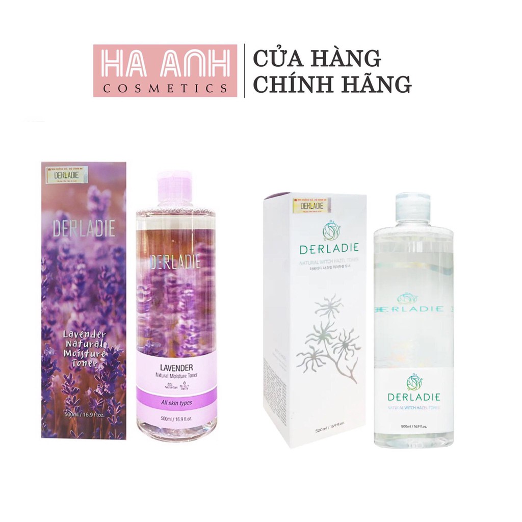 NƯỚC HOA HỒNG DERLADIE NATURAL WITCH HAZEL/ LAVENDER 500ML