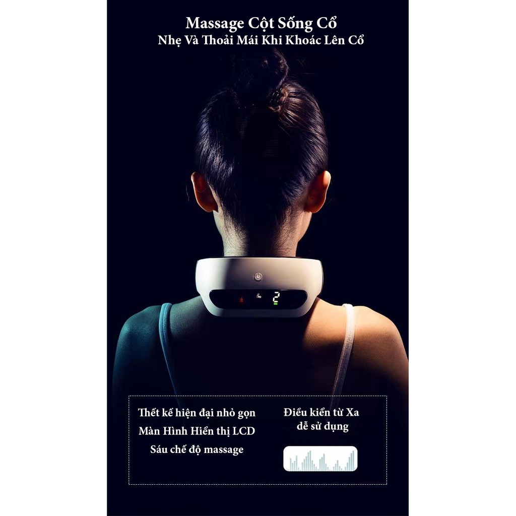 Máy Massage cổ 3D thông minh K-SKIN KD812A Cao Cấp- Chính Hãng