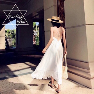 ĐẦM MAXI REN 2 DÂY QUYẾN RŨ
