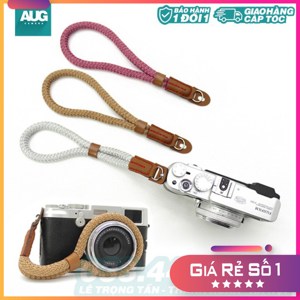 [SALE] Dây đeo máy ảnh cổ tay - đeo cổ Vintage Handmade - Camera HandTrap - AUG Camera Hà Nội - Camera & Decor Hà Nội