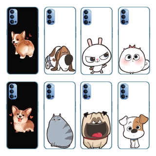 Ốp điện thoại TPU mềm họa tiết chú cún hoạt hình đáng yêu cho OPPO A12/A53 2020/Realme V5/C15/C12/C11
