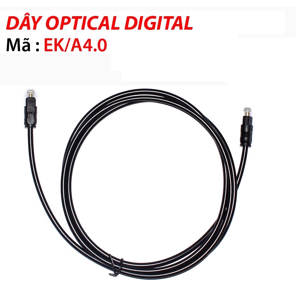 Dây cáp OPTICAL AUDIO quang TOSLINK hiệu JSJ + CHOSEAL dài 1m - 2m - 3m - hàng chính hãng xịn