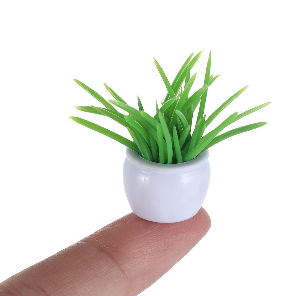 BEBETTERM Bộ 5 Chậu Cây Nhựa Mini Trang Trí Nhà Búp Bê