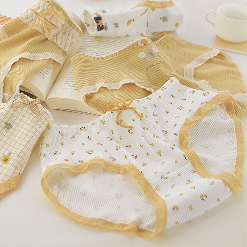 [CHE TÊN 100%] Quần Chíp Hoa Vàng LMD32 Quần Lót Cute Gợi Cảm Chất Cotton Quảng Châu Cao Cấp Sexy Xịn Đẹp Lamodu Shop | WebRaoVat - webraovat.net.vn