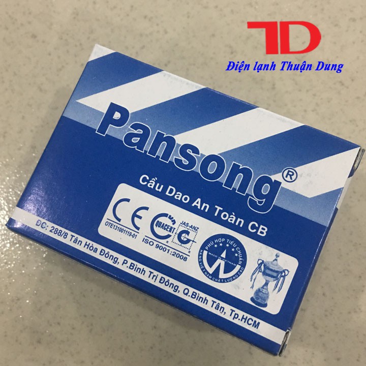 Combo 20 Cầu dao an toàn 15A PANSONG, CB tự động