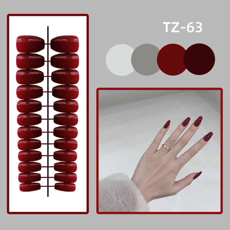 Móng Tay Giả Màu Sắc Tươi Sáng Phong Cách Âu Mỹ Cho Nữ