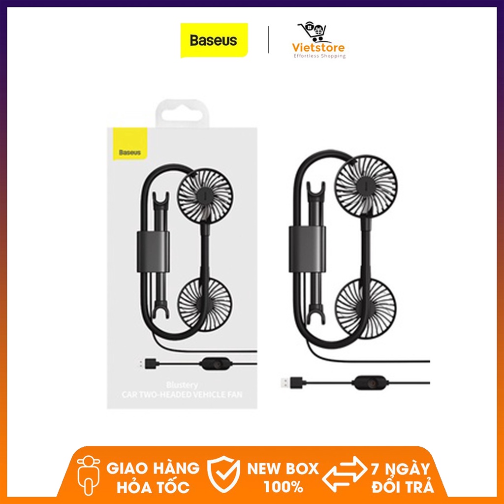 Quạt Usb Mini Xoay 360 Độ 12v Cho Xe Hơi