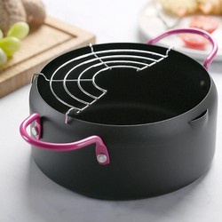 Nồi Chiên Lọc Dầu Kèm Vỉ  Size 18cm, Chảo Ráo Dầu Tiện Dụng Cho Gia Đình