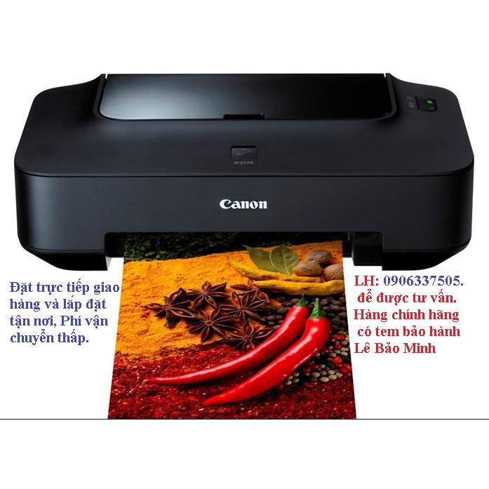 Máy in phun 4 màu Canon Pixma IP2770-hàng chính hãng-BH 12 tháng-lắp tiếp mực-tư vấn và hướng dẫn sử dụng | BigBuy360 - bigbuy360.vn