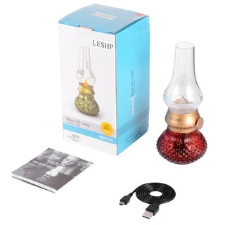 Đèn LED để bàn giả đèn dầu kiểu retro