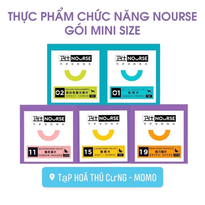 [Mã PET50K giảm Giảm 10% - Tối đa 50K đơn từ 250K] Vitamin tổng hợp NOURSE dành cho chó mèo