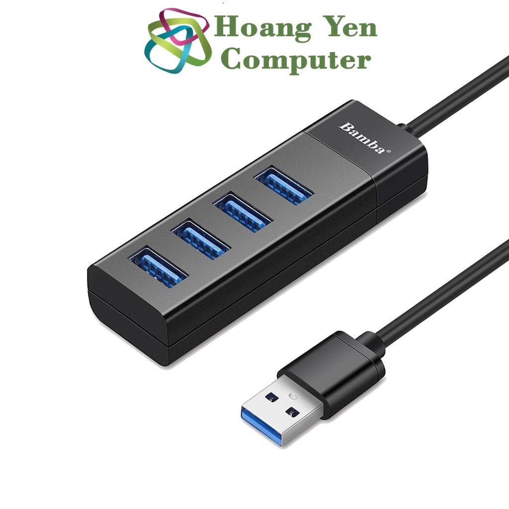 Hub USB 4 Cổng Bamba B1 2.0, Bamba B3 30 chính hãng - BH 12 Tháng - Hoàng Yến Computer