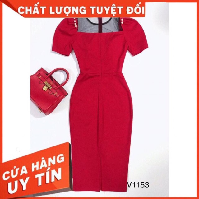 váy đỏ dự tiệc hàng thiết kế cao cấp