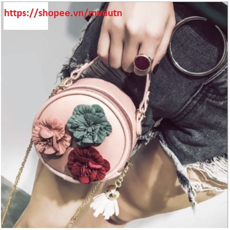 Túi xách mini hoa nổi họa tiết dễ thương cho các bé