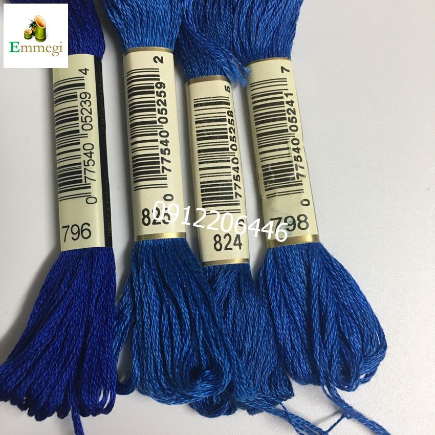 Set chỉ thêu DMC nhập khẩu chính hãng từ Pháp  gồm 4 tép màu như hình thêu tranh thêu chữ thập thêu váy quần áo ga gối. | BigBuy360 - bigbuy360.vn