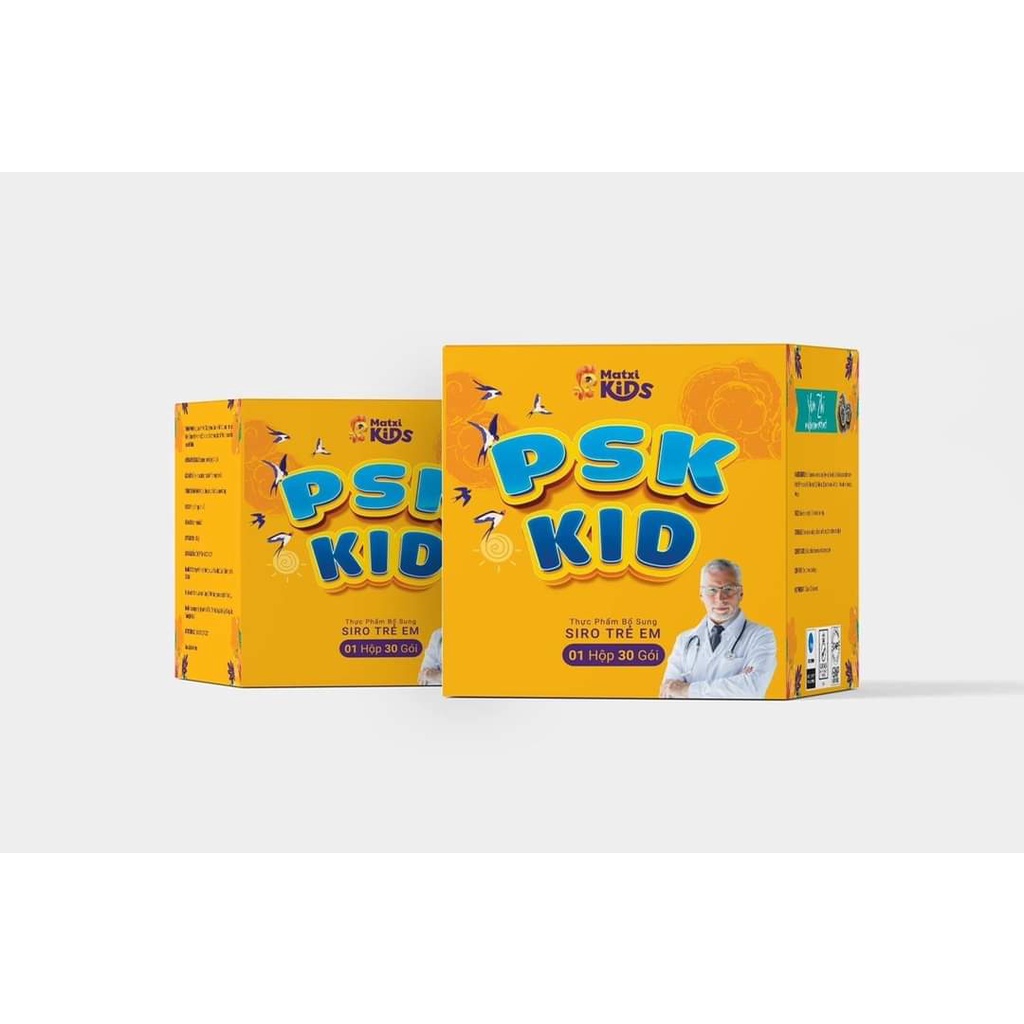 Siro Trẻ Em PSK KID - Giúp Bé Ăn Ngon Và Tăng Sức Đề Kháng Hộp 30 Gói