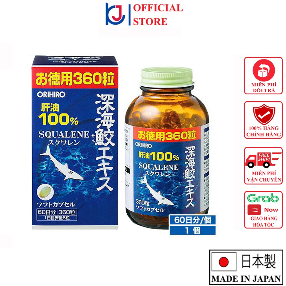 Viên uống dầu gan cá ORIHIRO Nhật Bản hỗ trợ xương khớp, tim mạch (360 viên/lọ)