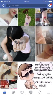 Combo hình xăm dán 5 củ