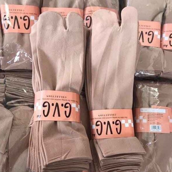 Set 10 đôi Tất vớ giấy xỏ ngón nữ cao cổ chống nắng đi được 4 mùa chất dai mềm dày dặn-giadungsieure