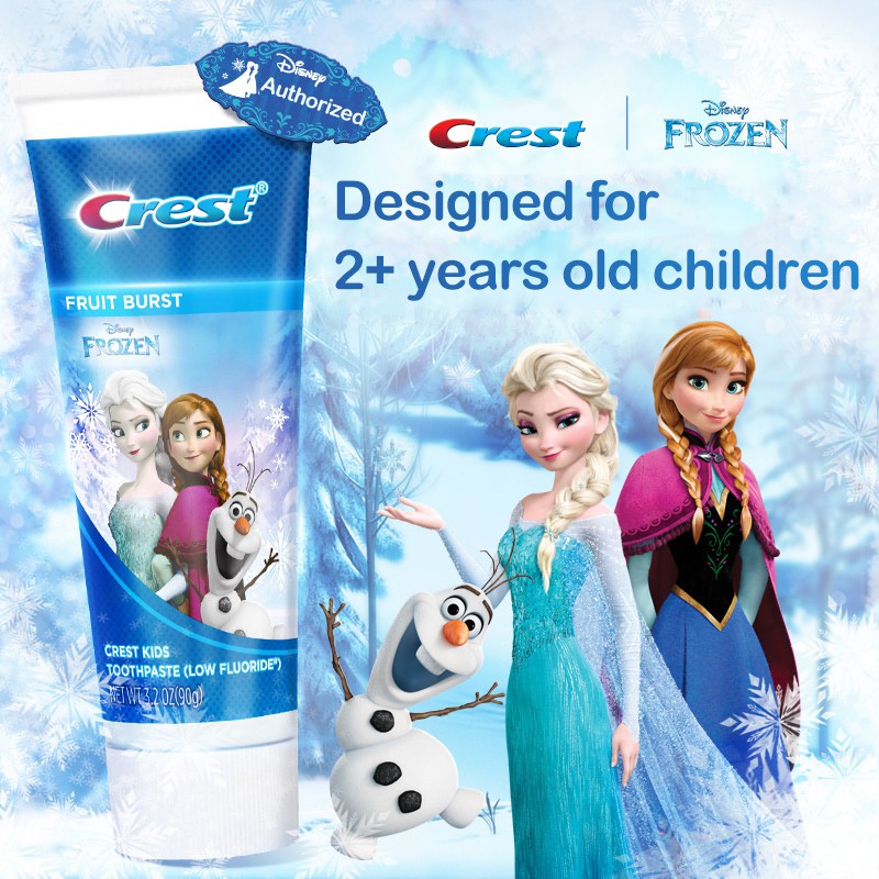 Kem đánh răng ORAL-B CREST mùi hương dễ chịu hộp đựng họa tiết Disney dễ thương dành cho trẻ em 40/ 90g