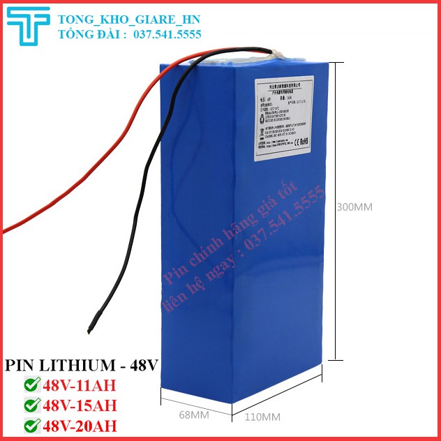 Pin lithium 48v dành cho các loại xe điện, pin lithium chính hãng - Bảo hành 12 tháng,48v-11ah-20ah
