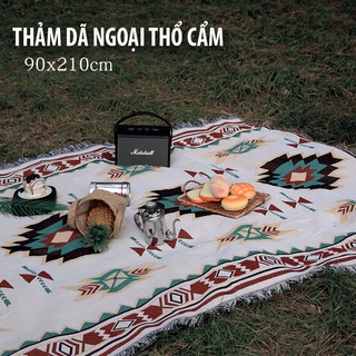 Thảm Dã Ngoại Thổ Cẩm, Chăn Dã ngoại, Khăn Trải Bàn Dã Ngoại Decor Vintage, Cắm Trại Picnic Và Du Lịch Ngoài Trời