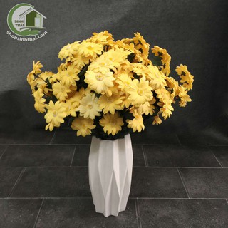 Hoa cúc hoạ mi màu vàng - hoa giả cao cấp