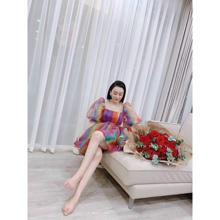 ĐẦM CẦU VỒNG TAY PHỒNG (VIDEO + HÌNH THẬT)