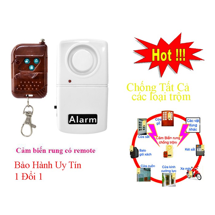Cảm Biến Chống Trộm - CHỌN NGAY chống trộm cảm biến rung FH_CR01 Có Điều Khiển Từ Xa Thiết Bị Cảm Biến