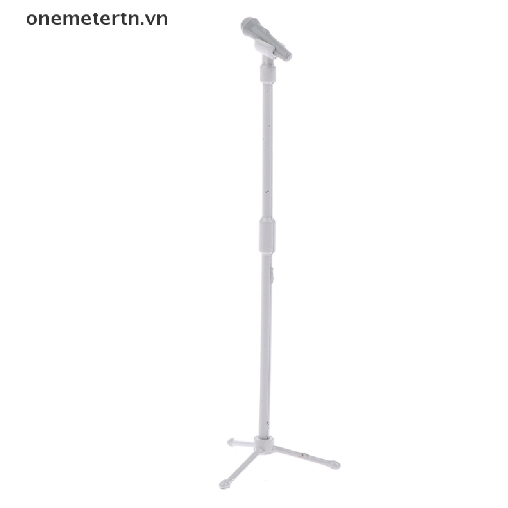 Mô Hình Đàn Ghita Kèm Micro Dùng Trang Trí Nhà Búp Bê