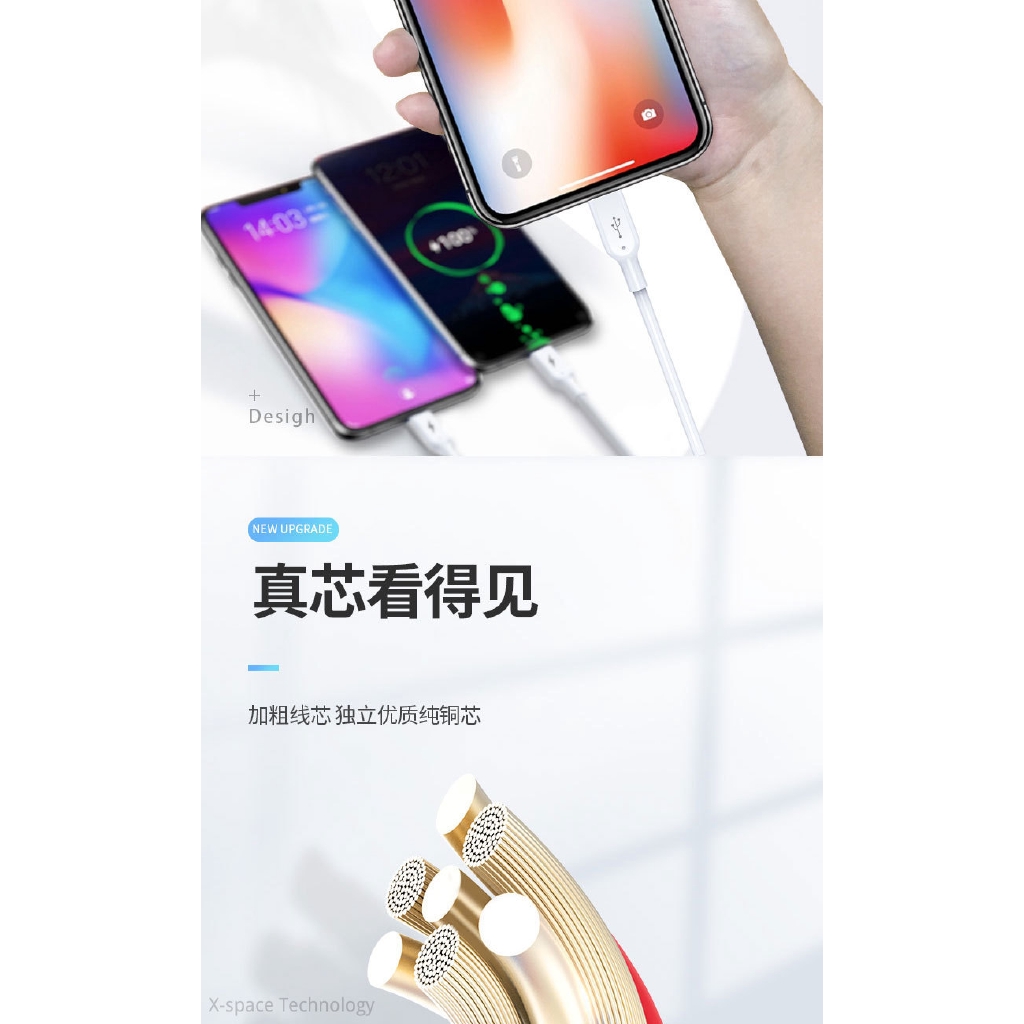 Pisen Dây Cáp Sạc Nhanh 3 Trong 1 2a Cho Iphone Android Type-c Micro Usb Điện Thoại