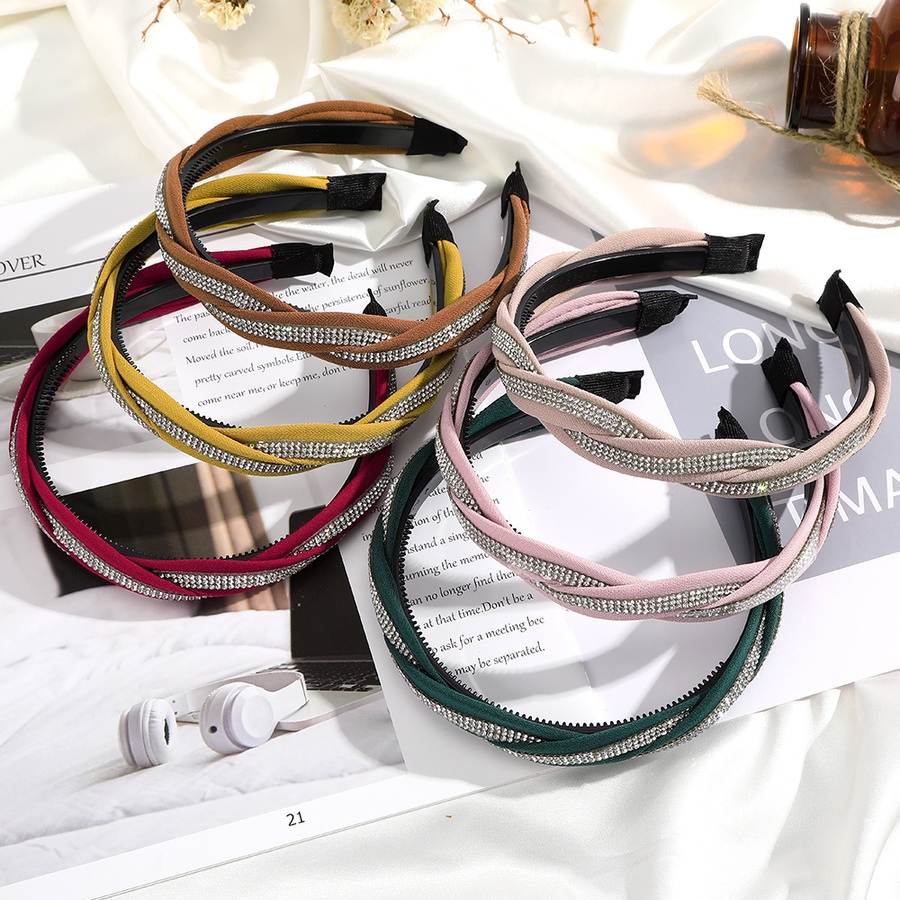 Băng đô cài tóc đính đá thời trang cho nữ